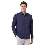 Morven Erkek Lacivert Slim Fit Sert Yaka Gömlek