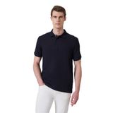Morven Erkek Lacivert Trend Desenli Polo Yaka T-shirt
