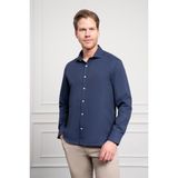 Morven Erkek Lacivert Trend Italyan Yaka Slim Fit Dar Kesim Gömlek - 2XL