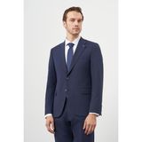 Morven Erkek Lacivert Yün Slim Fit Mono Yaka Takım Elbise - 54 - 6 Drop