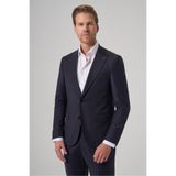 Morven Erkek Lacivert Yünlü Trend Düz Slim Fit Sivri Yaka Takım Elbise