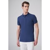 Morven Erkek Marine Basic Polo Yaka Dynamic Fit T-Shirt - 2XL