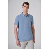 Morven Erkek Mavi Basic Polo Yaka Dynamic Fit T-Shirt - 2XL