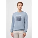 Morven Erkek Mavi Trend Bisiklet Yaka Sweat-Shirt