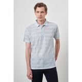 Morven Erkek Mavi Trend Dinamik Fit Polo Yaka T-Shirt