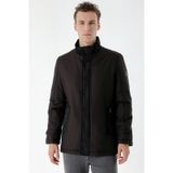 Morven Erkek Siyah Aston Çıtçıtlı Yan Cepli Dynamic Fit Rahat Kesim Mont
