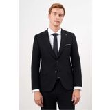 Morven Erkek Siyah Basic Düz Slim Fit 3'lü Takım Elbise Slim Fit Gömlek Düz Kravat
