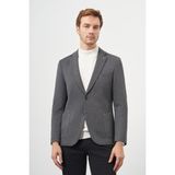 Morven Erkek Siyah Örme Slim Fit Torba Cep Mono Yaka Spor Ceket - 46 - 6 Drop