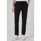 Morven Erkek Siyah Örme Trend İpli Slim Fit Jogger Pantolon