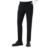 Morven Erkek Siyah Poliviskon Basic Slim Fit Pantolon