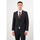 Morven Erkek Siyah Poliviskon Trend Desenli Slim Fit Sivri Yaka Takım Elbise - 48 - 6 Drop