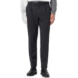 Morven Erkek Siyah Polyester Trend Desenli Slim Fit Pantolon