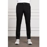 Morven Erkek Siyah Slim Fit Dar Kesim Lastikli Pantolon