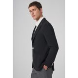Morven Erkek Siyah Trend Slim Fit Mono Yaka Ceket - 6 Drop - 58