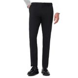 Morven Erkek Siyah Yünlü Basic Düz Dynamic Fit Pantolon