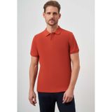 Morven Erkek Tarçın Basic Düz %100 Pamuk Slim Fit Dar Kesim Kısa Kollu Polo Yaka Tişört
