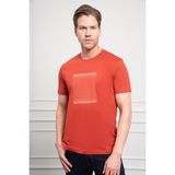 Morven Erkek Tarçın Trend Bisiklet Yaka Pamuk Dinamik Fit T-Shirt - 2XL