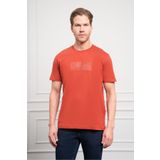 Morven Erkek Tarçın Trend Bisiklet Yaka Pamuk Dinamik Fit T-Shirt