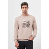 Morven Erkek Taş Trend Bisiklet Yaka Sweat-Shirt
