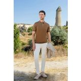 Morven Erkek Trend Polo Yaka Dynamic Fit T-Shirt 18030 Camel L