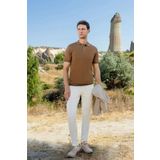 Morven Erkek Trend Polo Yaka Dynamic Fit T-Shirt 18030 Camel
