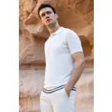 Morven Erkek Trend Polo Yaka Dynamic Fit T-Shirt 18030 Ekru