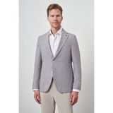 Morven Erkek Vişne Keten Dokuma Slim Fit Mono Yaka Ceket - 54 - 6 Drop