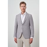 Morven Erkek Vişne Keten Dokuma Slim Fit Mono Yaka Ceket