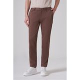 Morven Erkek Vizon Pamuk Trend Slim Fit Chino Pantolon