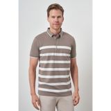 Morven Erkek Vizon Trend Rınger Polo Yaka T-Shirt