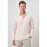 Morven Erkek Yavruağzı Slim Fit İtalyan Yaka Gömlek
