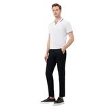 Morven Erkek Yazlık Pileli Slim Fit Chino Pantolon 24YS003006 Siyah 40
