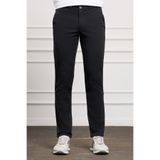 Morven Siyah Slim Fit Dar Kesim Chino Yan Cep Erkek Pantolon