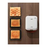 moryconcept Mioji Mio WT2 Çok Fonksiyonlu Waffle ve Tost Makinesi – 3 Farklı Plaka, Yapışmaz, Kompakt Tasarım