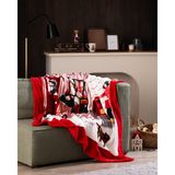 Morzine Welsoft Polar Baskılı Tv Battaniye - Kırmızı - 130 x 170 cm