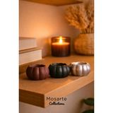 Mosarte Minimal Bal Kabağı Tasarımlı Dekoratif Obje / Vazo 3'lü - Kahverengi - Siyah - Gümüş