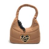 Moschino Bayan Çantası Love Omuz Kabarık Naylon Bej B26MO115 JC4349PP0NKY110A Çanta Boyutu: Orta