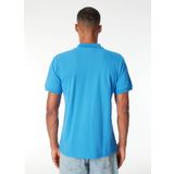 Moschino Desenli Mavi Erkek Polo T-Shirt 241V3A1604