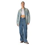 Moschino Jeans Yüksek Bel Geniş Paça İndigo Denim Pantolon, 26, 5003231510, İndigo, Kadın