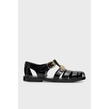 Moschino Logolu Sandalet Bayan Sandalet MA16501G1O261MPM20000 - Siyah