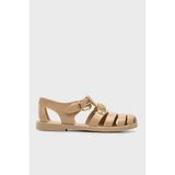 Moschino Logolu Sandalet Bayan Sandalet MA16501G1O261MPM21104 - Bej