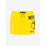 Moschino Swim V3A4287 Erkek Yüzme Şortu, Double Question Mark, Sarı, L