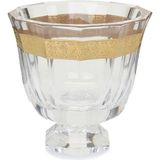 Moser Gold Şerit Detaylı Kristal Vazo - Standart