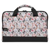 Moserini 13'' - 13.3'' Taban Korumalı, Omuz Askılı Desenli Macbook Air-Pro Laptop Çantası - Spica - Beyaz