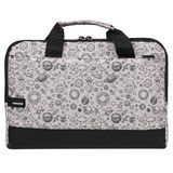 Moserini 13'' 13.3'' Taban Korumalı, Omuz Askılı, Desenli Macbook Çantası - Space Krem Rengi