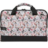 Moserini 13'' 13.3'' Taban Korumalı, Omuz Askılı, Desenli Macbook Çantası - Spica Beyaz