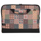 Moserini 15.6'' Taban Korumalı, Omuz Askılı, Desenli Notebook Laptop Macbook Çantası - Antares - Turuncu