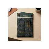 Moserini Çiçek Desenli, Cepli, Kitap Çantası/Kılıfı Çok Amaçlı Çanta, Organizer - Rigel