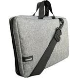 Moserini Omuz Askılı, Çok Bölmeli, Samsung Galaxy Tab S11/ S10 /s9/ S8 Ultra ile Uyumlu 14.6" Tablet Çantası - Gri