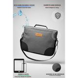 Moserini Omuz Askılı iPad Pro 6.Nesil 12.9”/ 7.Nesil 13”/ Air M2 ile Uyumlu Tablet Çantası Gri